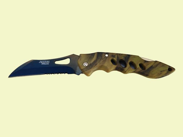 NAVAJA PVC CAMUFLAJE 8.5 cm/hoja NEGRA