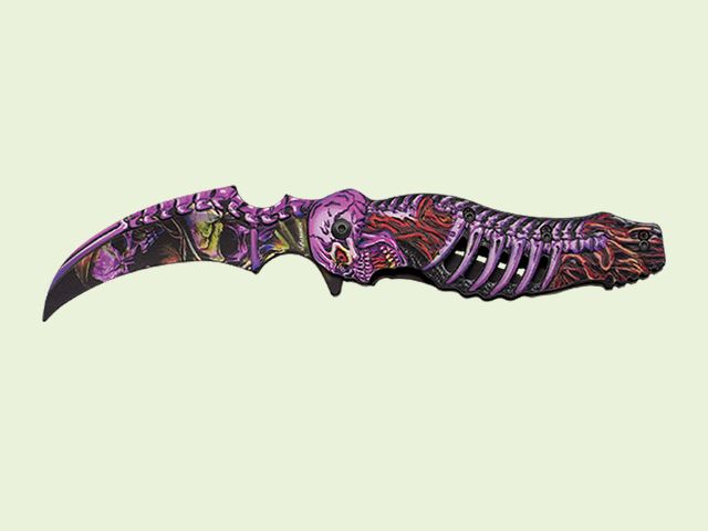 NAVAJA MANGO 3D ESQUELETO 8.5 cm/hoja
