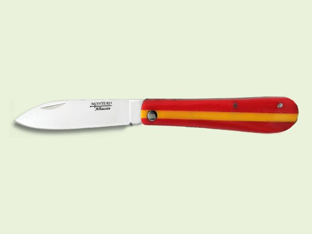 NAVAJA MANGO RECTO PVC BANDERA ESPAÐA 7.5 cm/hoja
