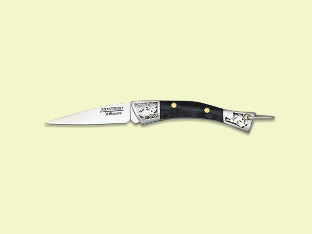 NAVAJITA MINIATURA MANGO ACERO ACRILICO NEGRO 4 cm/hoja