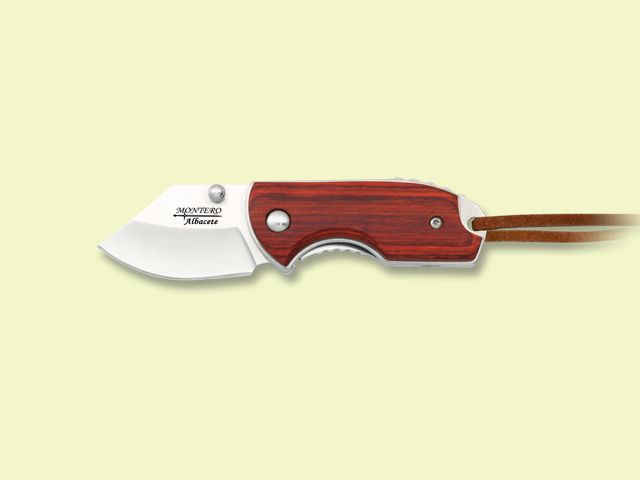 NAVAJA MANGO MADERA ROJA 4.5 cm/hoja