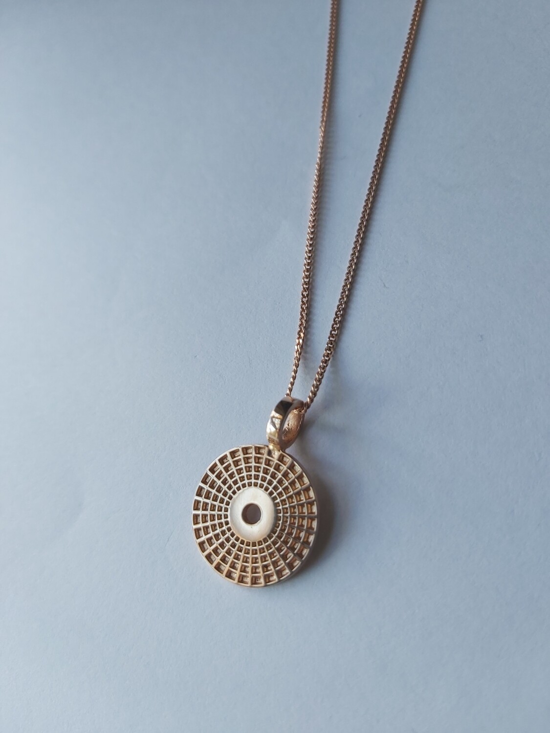 Collana Pantheon 15mm Argento 925 dorato rosa