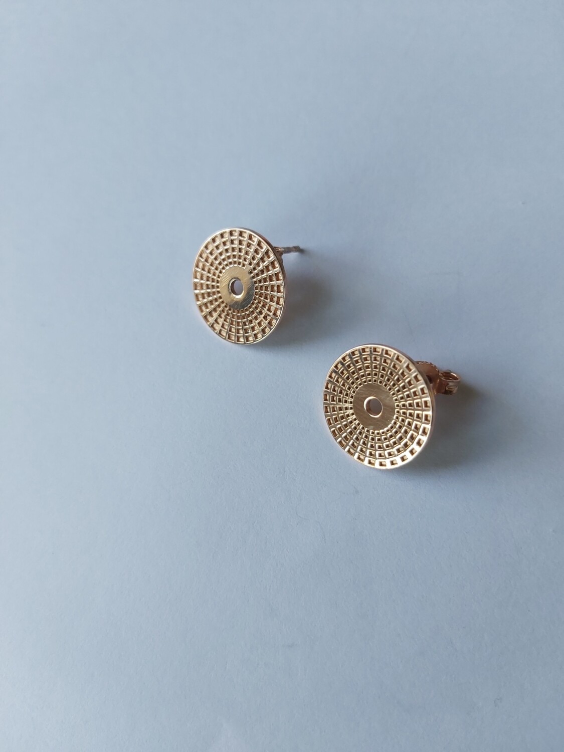 Orecchini Pantheon 15 mm Argento 925 dorato rosa