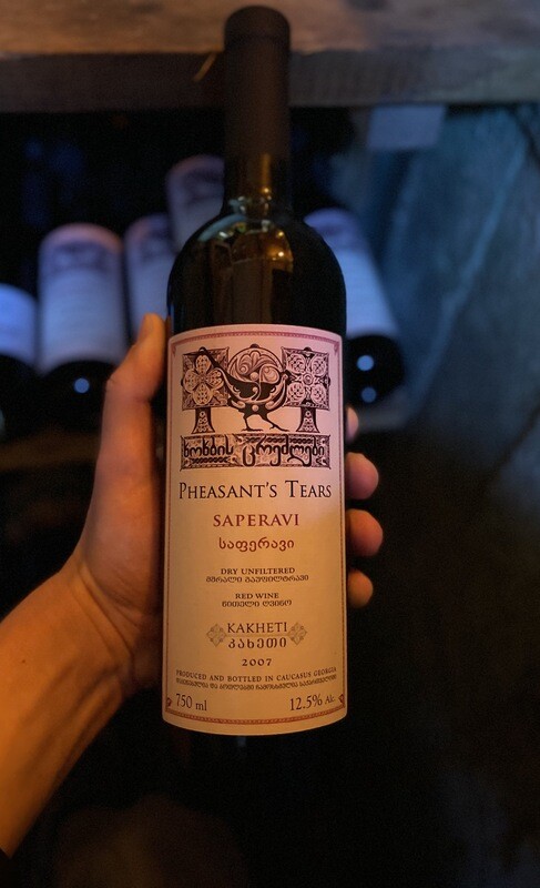 Saperavi 2007, 12.5% - Black Wine, Pheasant’s tears, Tibaani, Kakheti