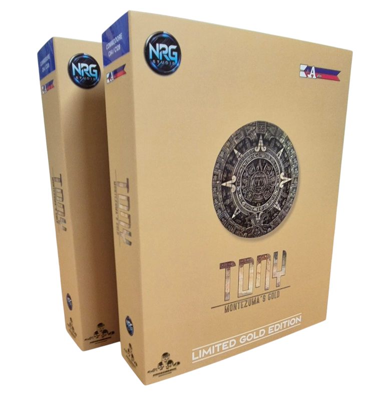 TONY–Montezuma’s Gold LIMITED GOLD EDITION- color version [C64 - Cartridge/Digital]
