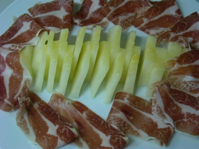 Meló amb pernil Meló amb pernil