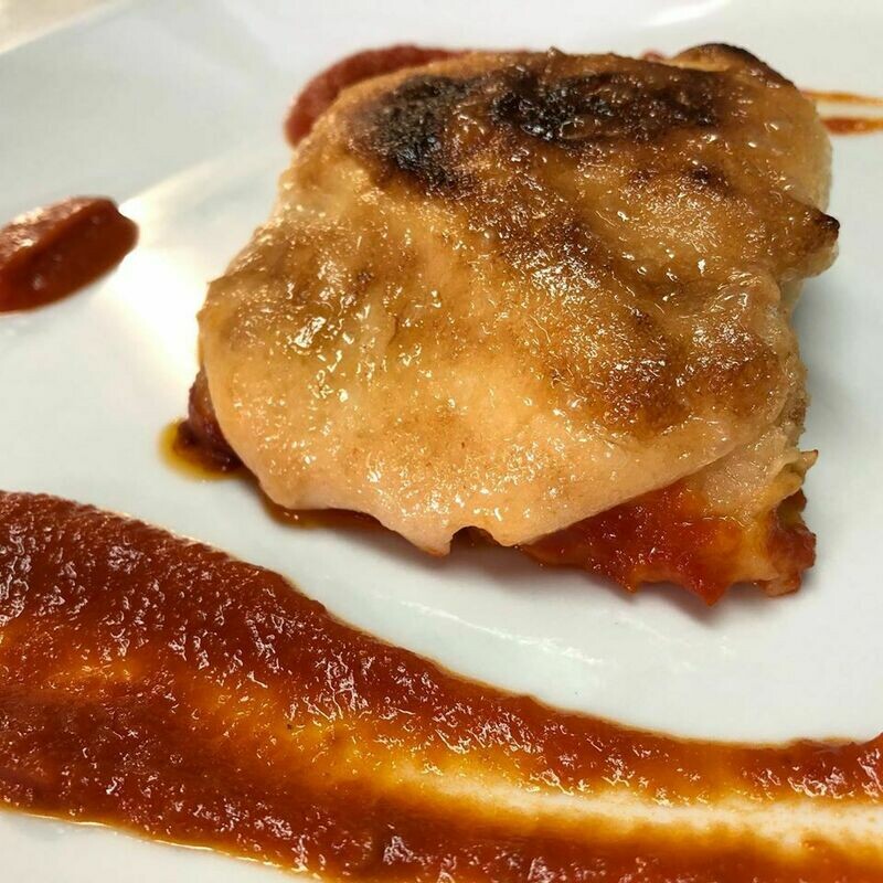 Bacallà gratinat a l'all i oli