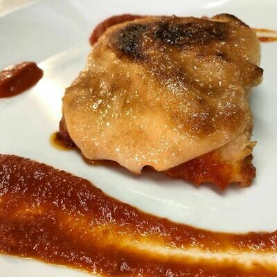 Bacallà gratinat a l'all i oli