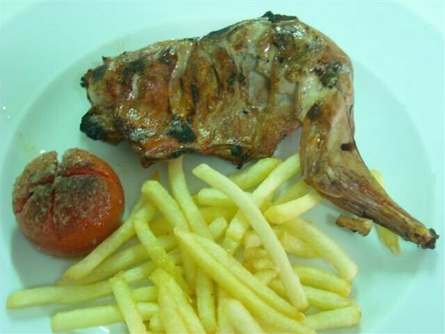 Conill a la brasa Conill a la brasa