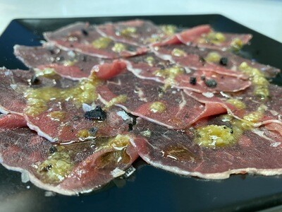 Carpaccio de filet de vedella