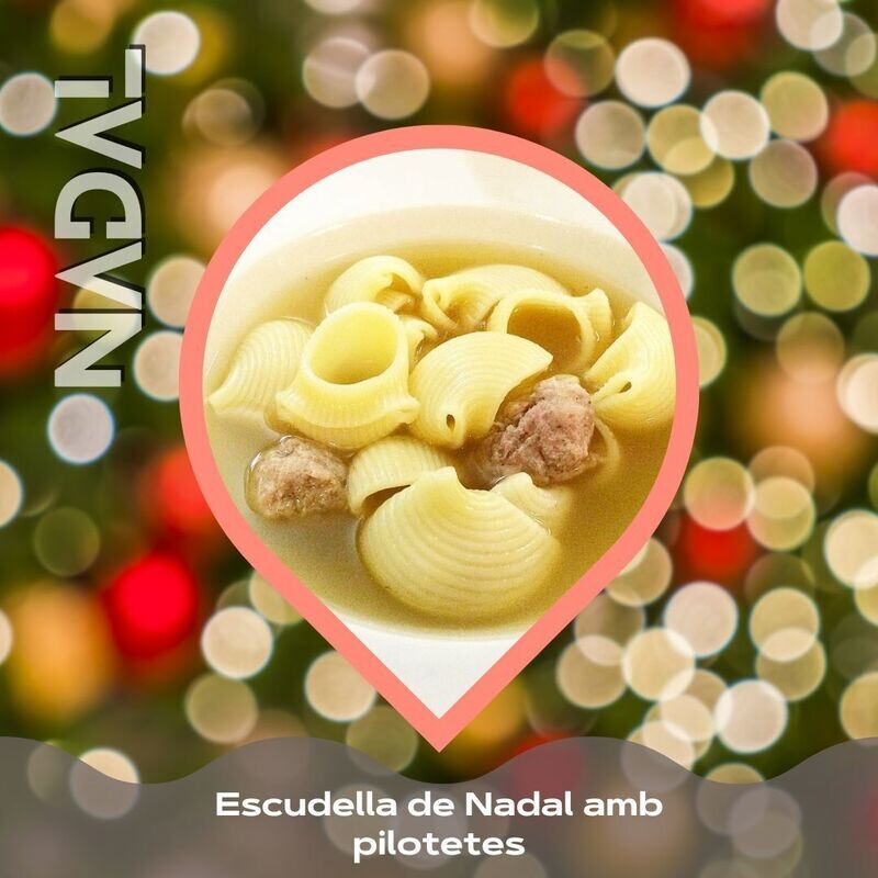 Escudella de Nadal amb pilotetes