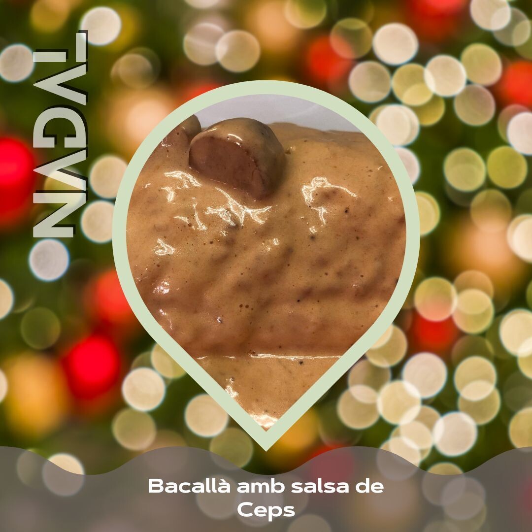 Bacallà amb salsa de Ceps Bacallà amb salsa de Ceps