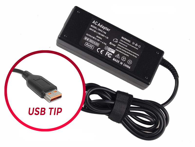 Cargador Lenovo 20V USb Tips Cargador Lenovo 20V USb Tips
