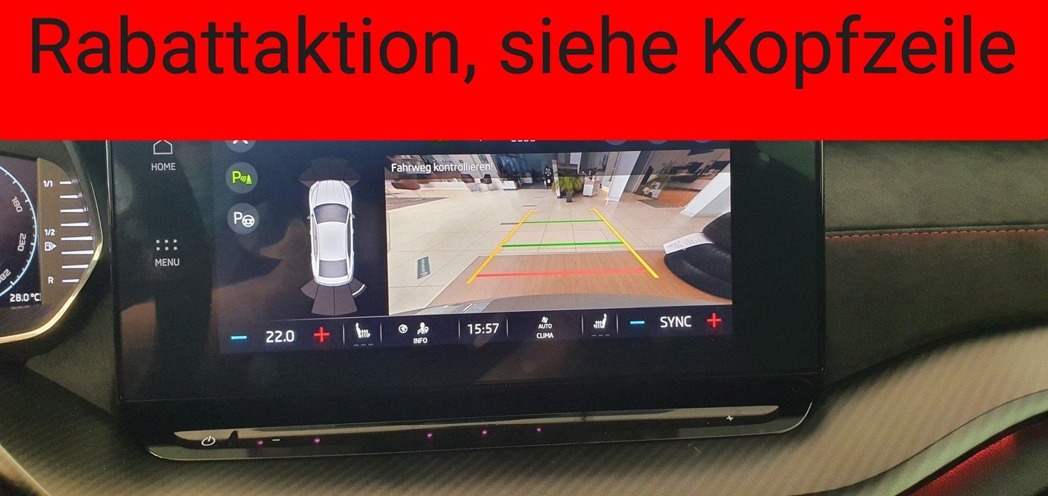 Rückfahrkamera mit dynamischen Hilfslinien für Octavia IV