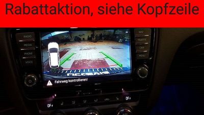Rückfahrkameraset mit statischen Hilfslinien (Alte Grifftasterform) für Octavia III und Yeti (Yeti ab 05.11.2014)