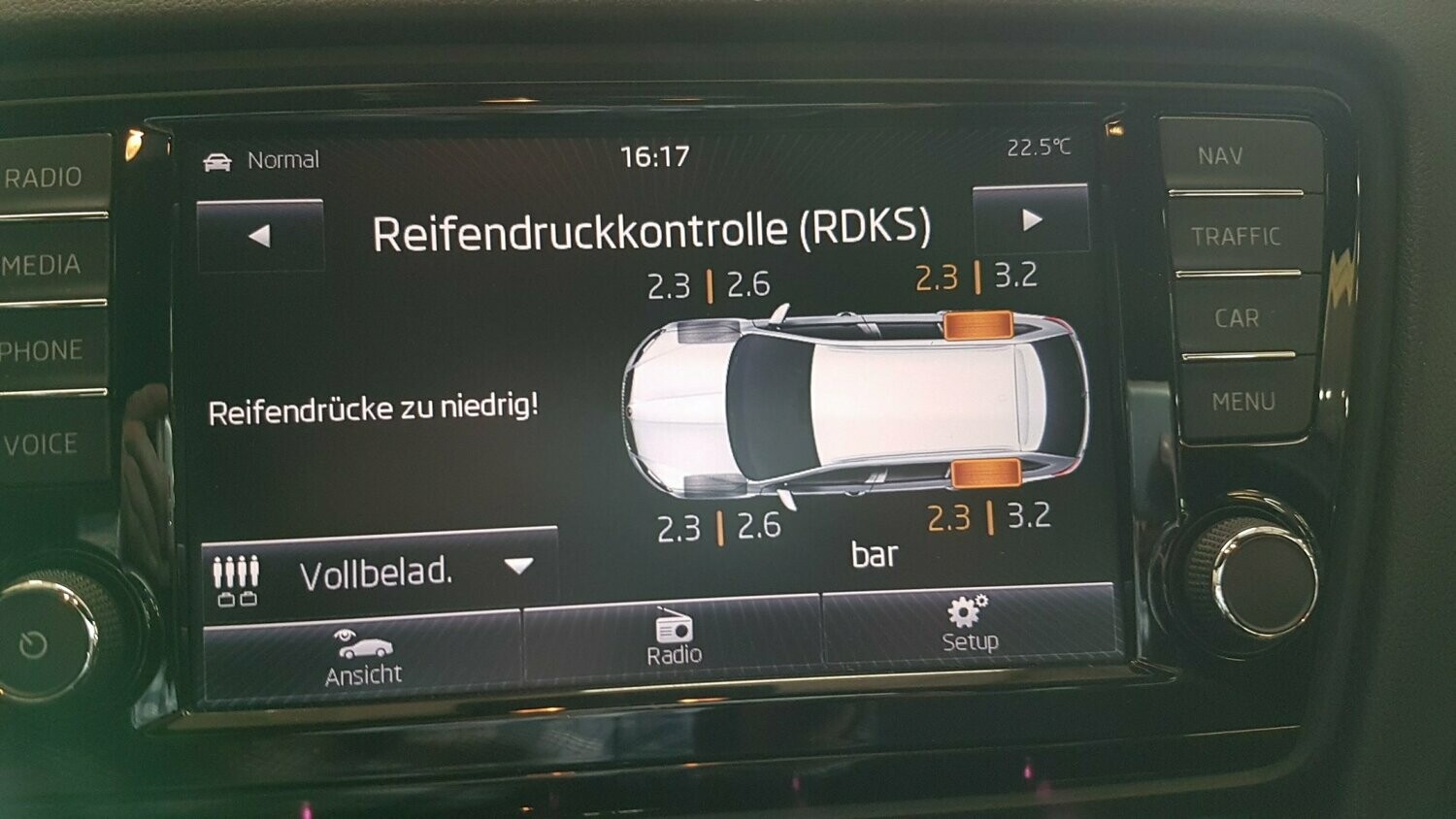 Aktive Reifendruckkontrolle Aktive Reifendruckkontrolle