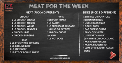MEAT FOR THE WEEK