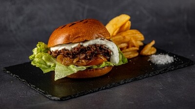 Pulled Beef Burger απο Ελληνικό μοσχάρι