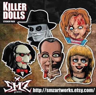 Killer Dolls Sticker Pack