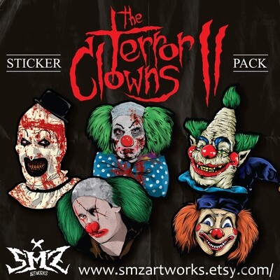 The Terror Clowns Part II Sticker Pack