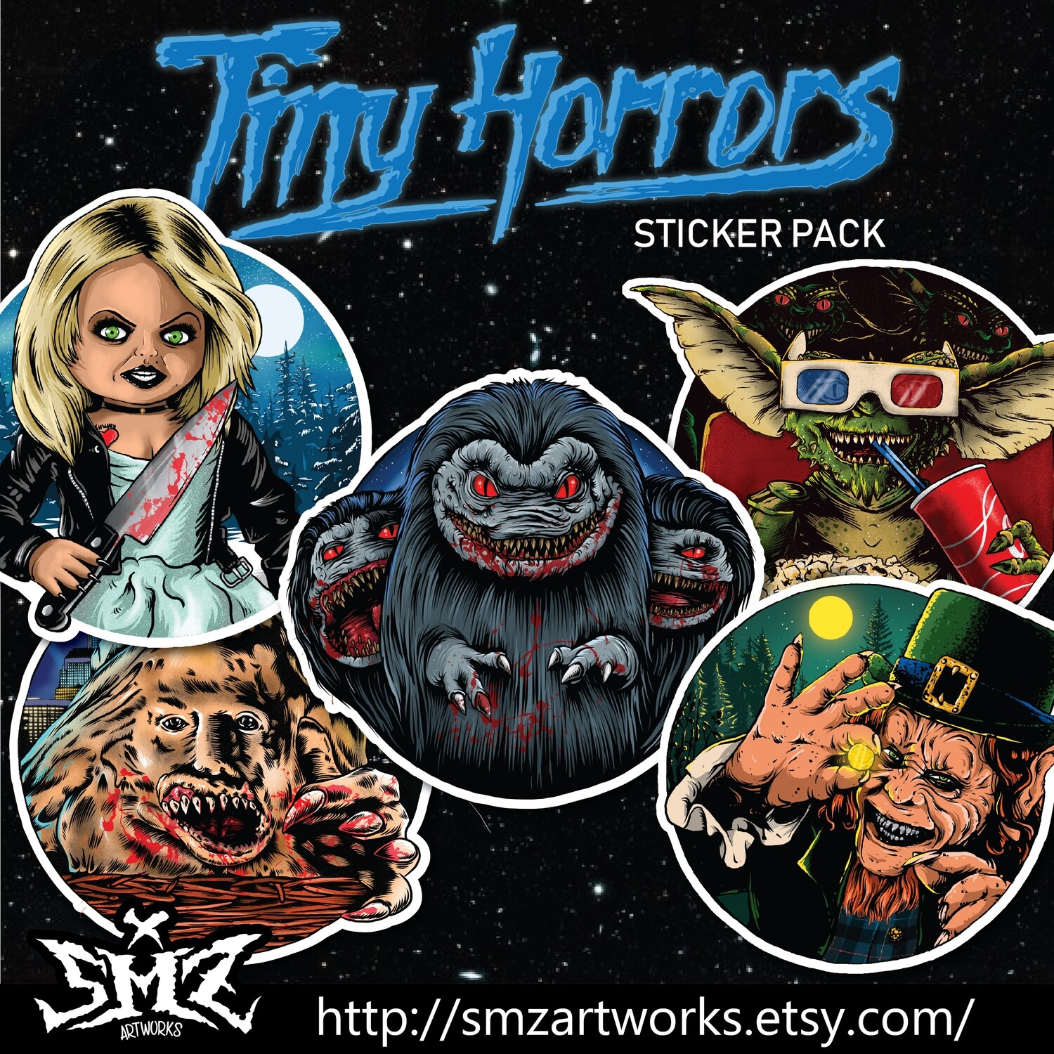 Tiny Horrors Sticker Pack