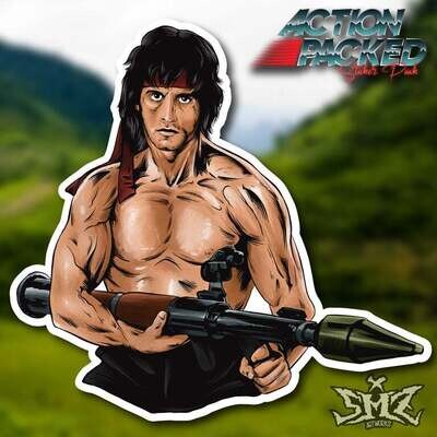 Rambo Sylvester Stallone Vinyl Sticker