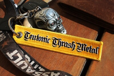 Teutonic Thrash Metal Embroidered Keychain