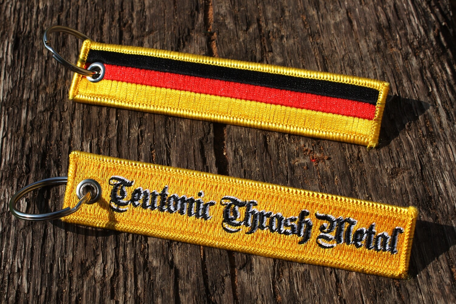 Teutonic Thrash Metal Embroidered Keychain