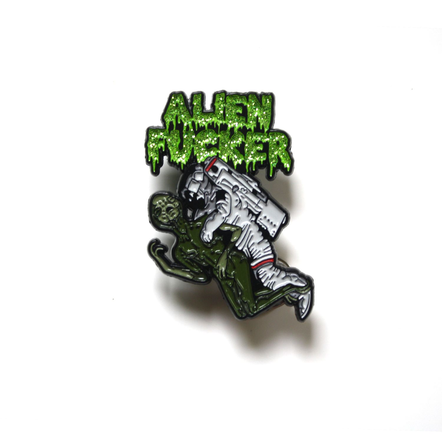 Alien Fucker - The First Rape in Space - Enamel Pin