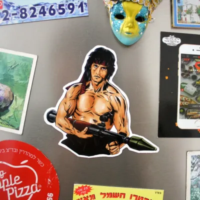 Rambo II Fridge Magnet