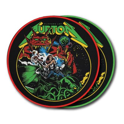 Cliff Burton - Bass Warrior - Oversize Patch