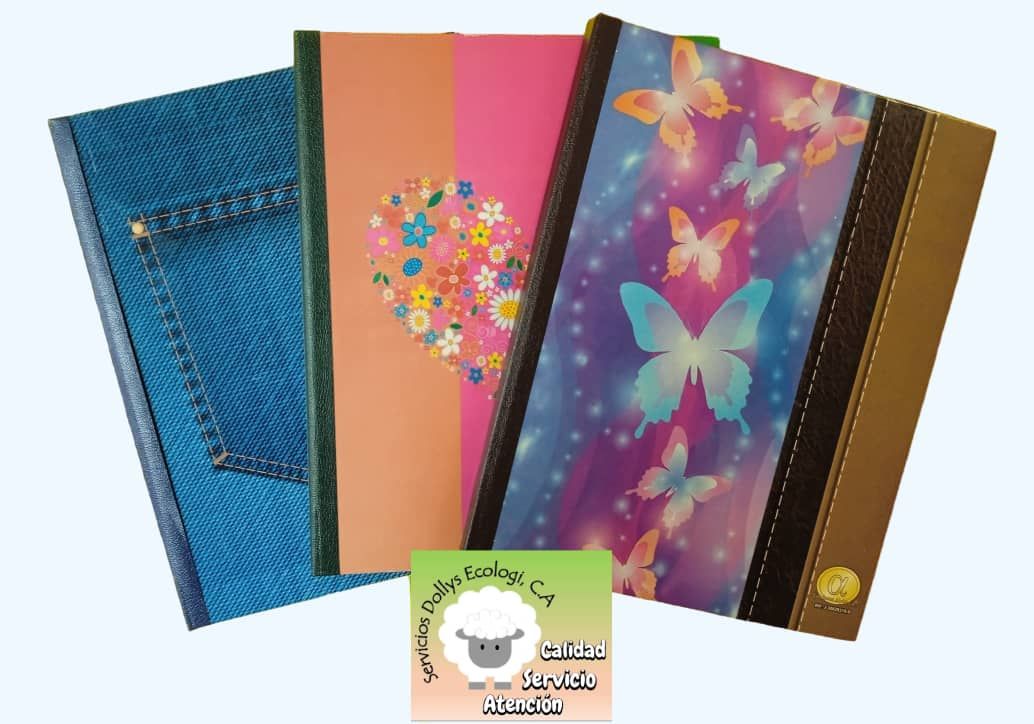 LIBRETAS EMPASTADAS GRANDES  PARA  5, 6 U 8 MATERIAS