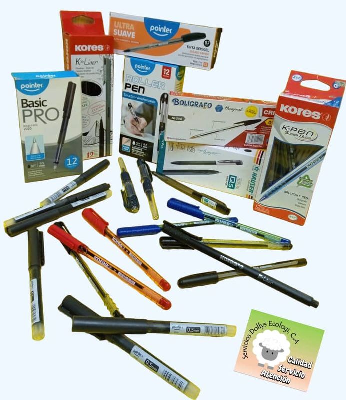 BOLIGRAFOS - LAPICEROS - ROJO , AZUL, NEGRO - 1,0 MM  DE  VARIADAS MARCAS Y COLORES