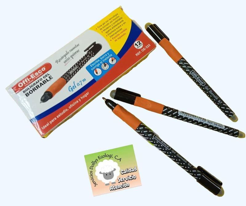 BOLIGRAFOS BORRABLES  DE VARIAS MARCAS O BLISTER DE 3 COLORES