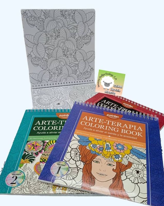 LIBROS / CUADERNOS PARA COLOREAR - ARTE TERAPIA -  MANDALAS Y OTRAS FIGURAS