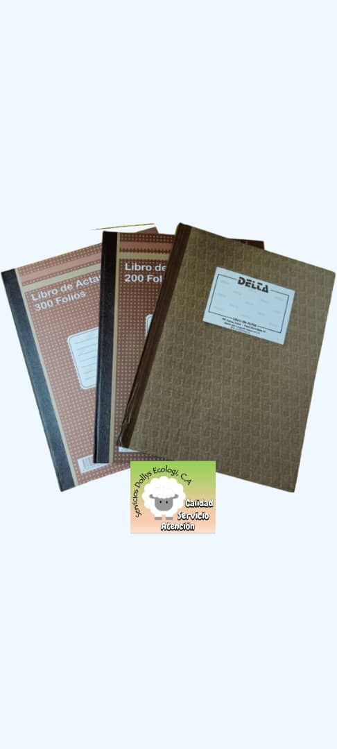 LIBRO DE ACTAS DE DIFERENTES FOLIOS ( 100, 200  HOJAS), LIBRO DE ACCIONISTAS ( 50 HOJAS ), LIBRO DE CONTABILIDAD DE 2 0 3 COLUMNAS
