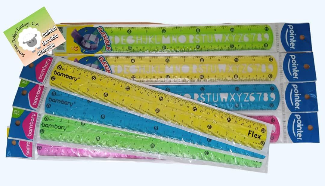 REGLAS DE SILICON FLEXIBLES DE 20 O 30 CMS