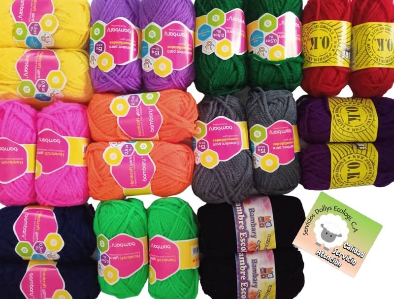 ESTAMBRE ESCOLAR DE DIVERSOS COLORES