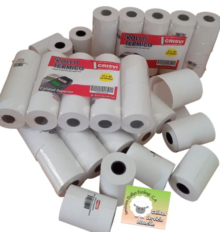 ROLLOS DE PAPEL TERMICO PARA PUNTOS DE VENTA DE VARIADAS DIMENSIONES