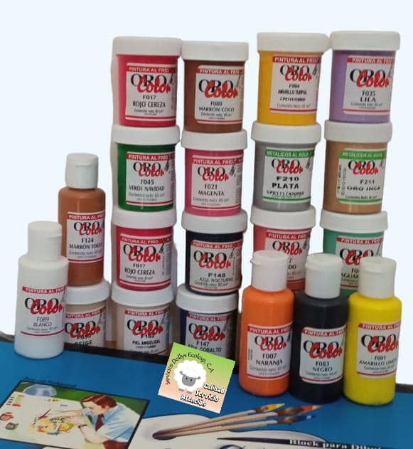 PINTURAS AL FRIÓ ORO COLOR  - DIFERENTES  COLORES - SUJETOS A DISPONIBILIDAD