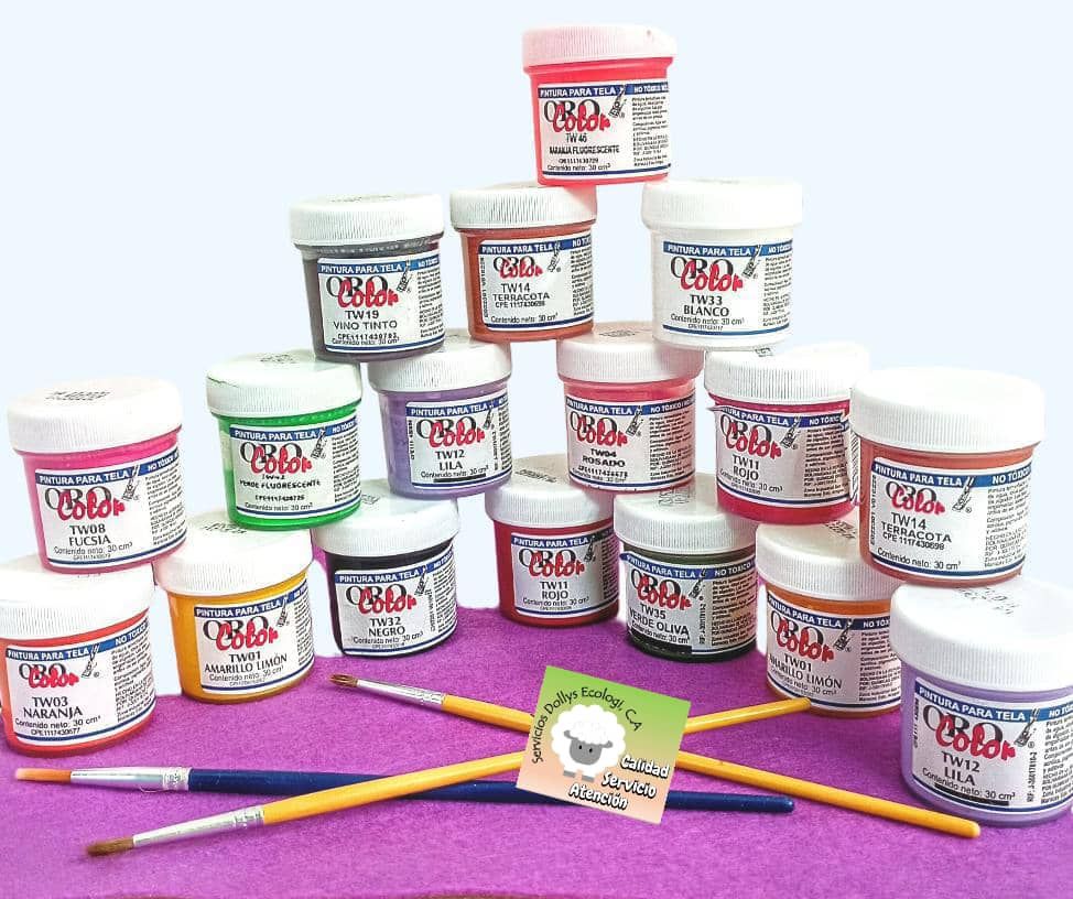 PINTURAS PARA TELA TEXTIL  ORO COLOR   - COLORES SUJETOS A DISPONIBILIDAD