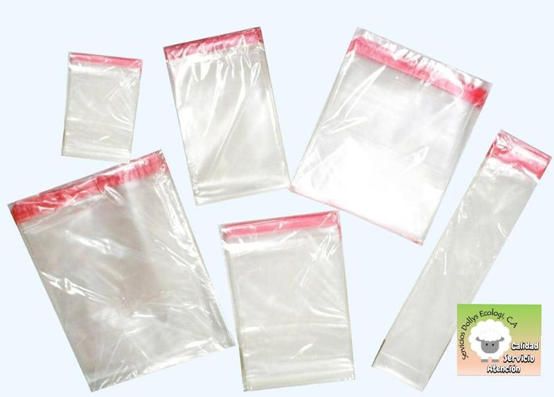 BOLSAS DE CELOFAN TRANSPARENTE CON CIERRE DE DIFERENTES TAMAÑOS