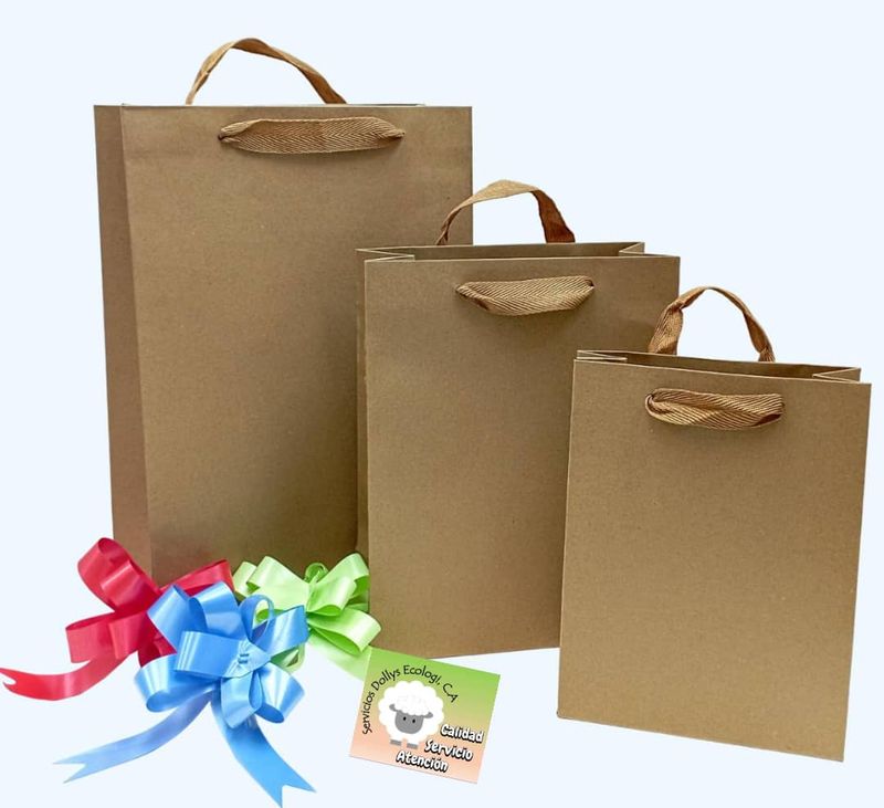 BOLSAS DE REGALO KRAFT DE DIFERENTES TAMAÑOS