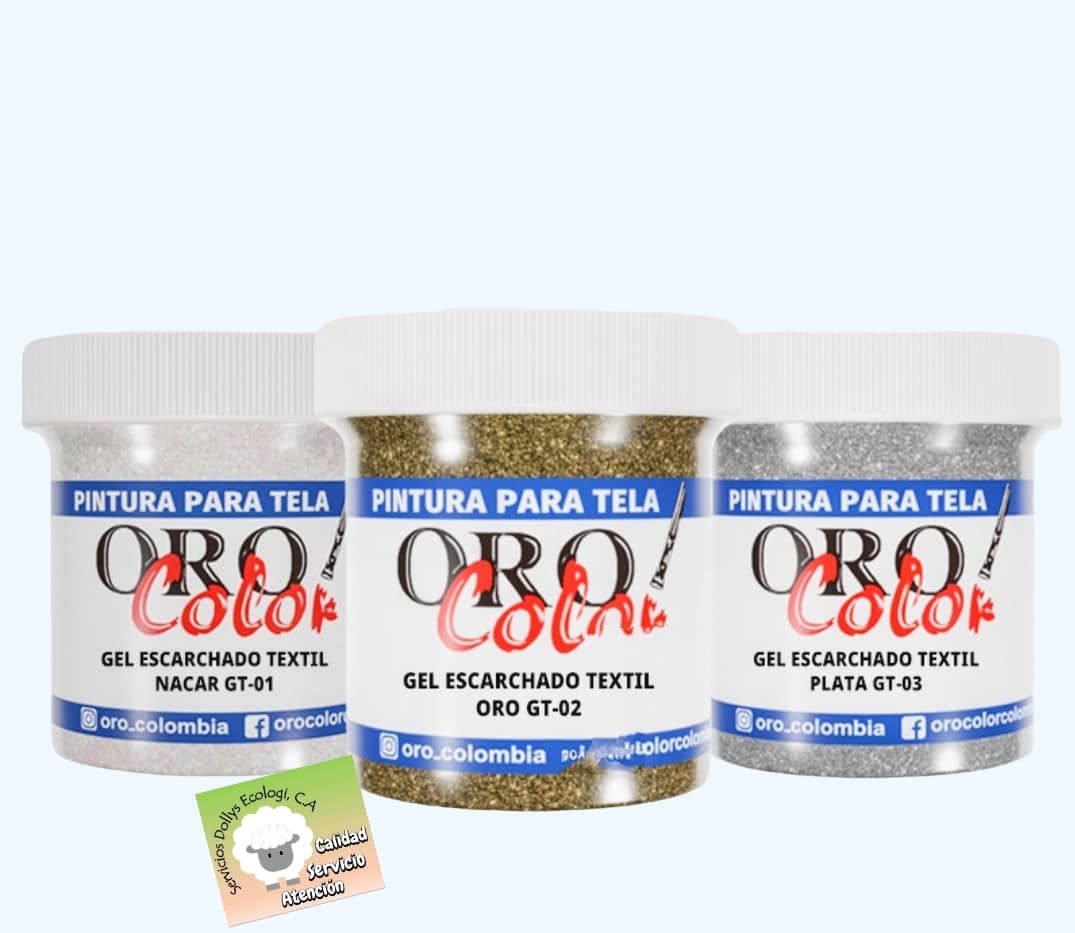 GEL ESCARCHADO ORO COLOR
