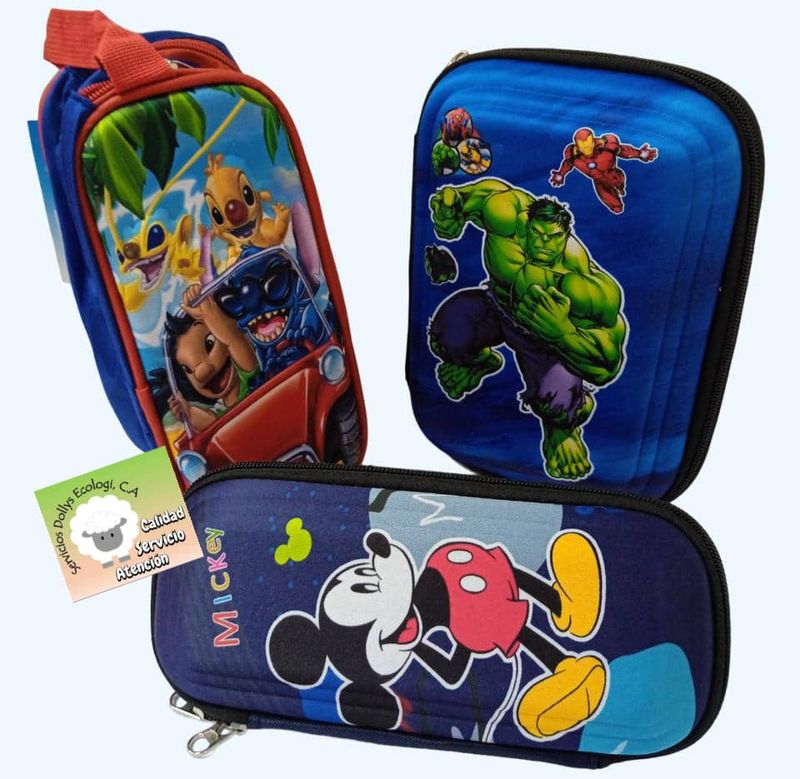 CARTUCHERAS CON DISEÑOS MARVEL