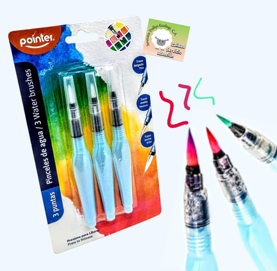 PINCELES DE AGUA ACUARELA ( RECARGABLES )