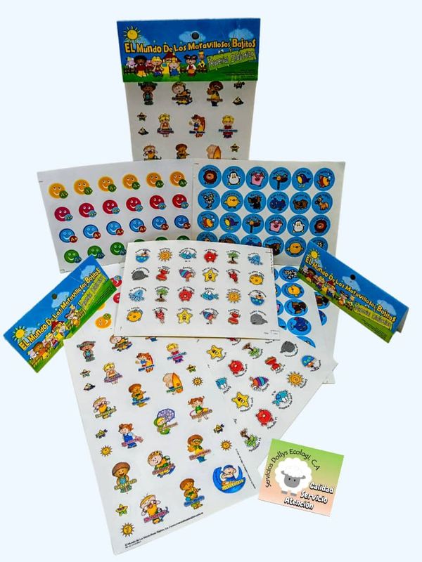 CALCOMANIAS STICKERS MOTIVACIONALES MARAVILLOSOS BAJITOS