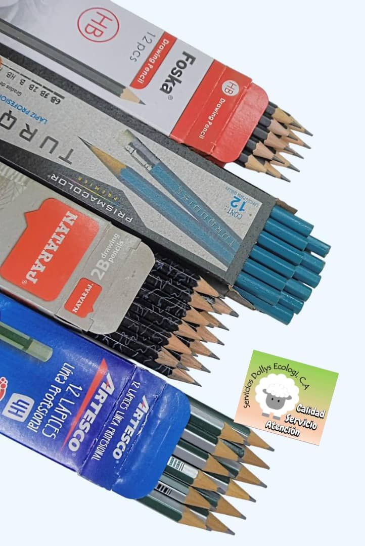 LAPIZ DE DIBUJO DE DISTINTA DUREZA, TIZA CARBONCILLO, ESTUCHES DE LAPICES DE DIBUJO, SELECCIONE SU PREFERENCIA: LAPIZ DE DIBUJO x  CAJA DE 12