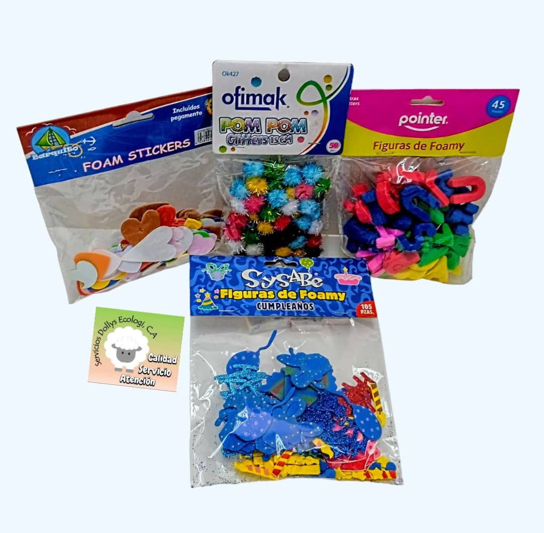 FIGURAS EN FOAMY VARIAS FORMAS