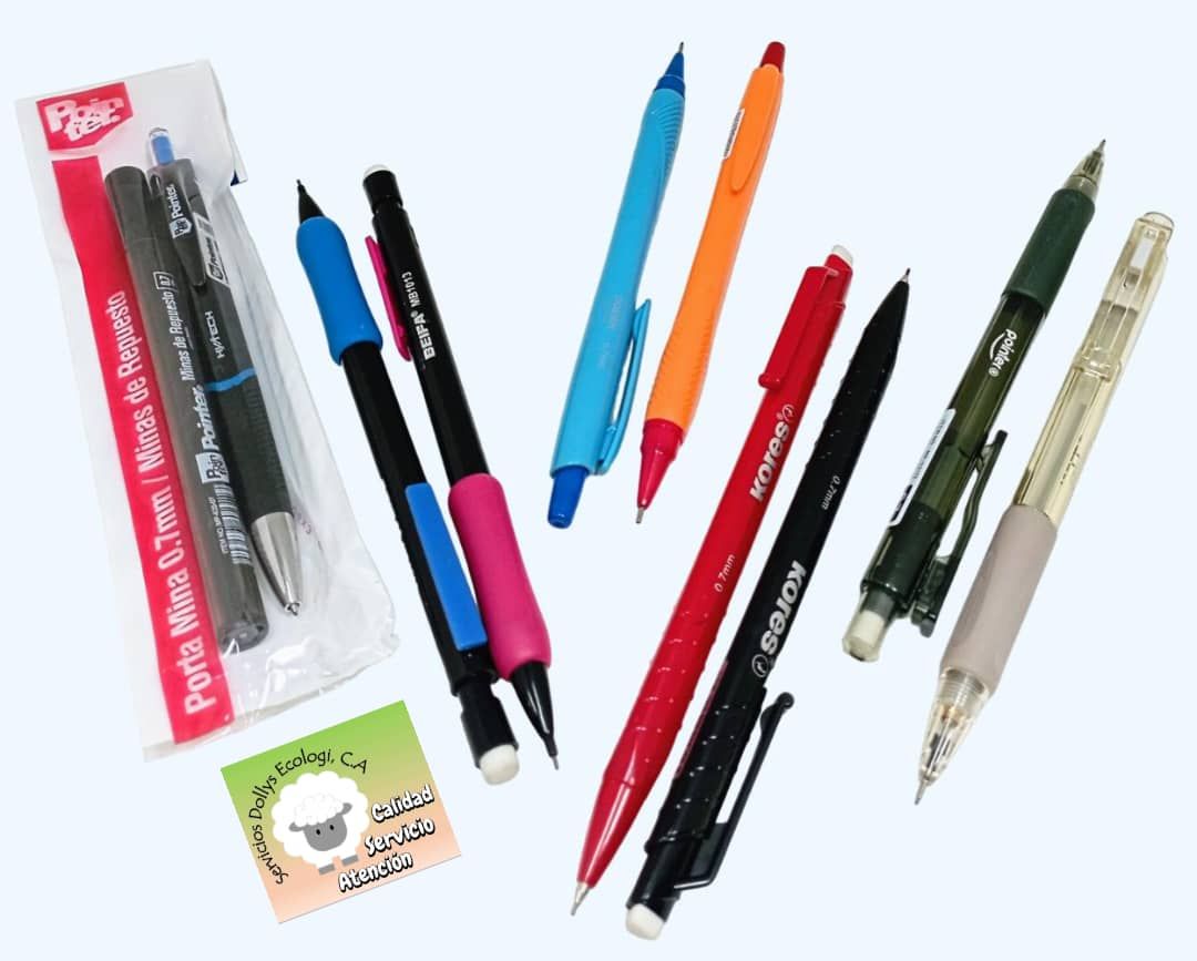 PORTAMINAS DE 0,7 MM VARIAS MARCAS Y COLORES